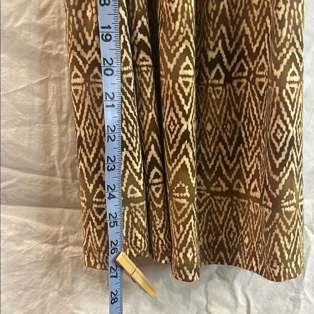 Chaps Classics Brown Patterned Top - image 4